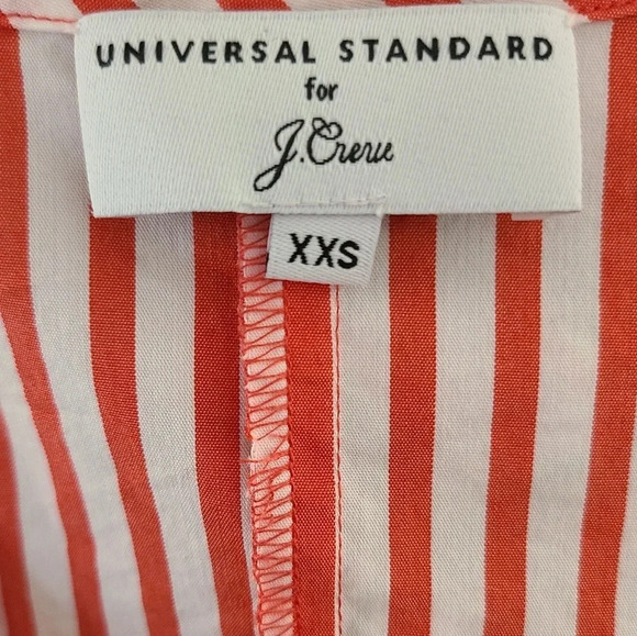 Universal Standard For J. Crew Striped Poplin Top XXS - Picture 6 of 9